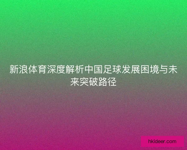新浪体育深度解析中国足球发展困境与未来突破路径